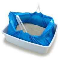 Rouleau de 8 sachets pour bac litire pour chat 50 x 38 cm 3 